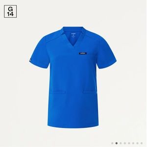Jaanuu Blue Scrub Top